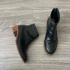 Loeffler Randall Felix Booties Black Leather Size 5.5